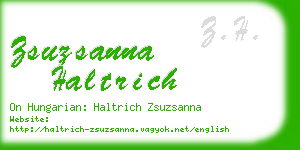 zsuzsanna haltrich business card